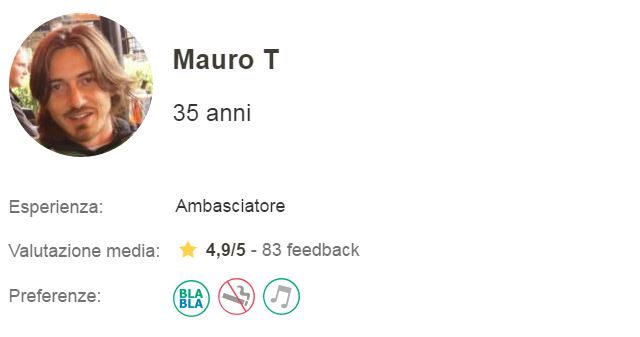L'esperienza in BlaBlaCar di Mauro